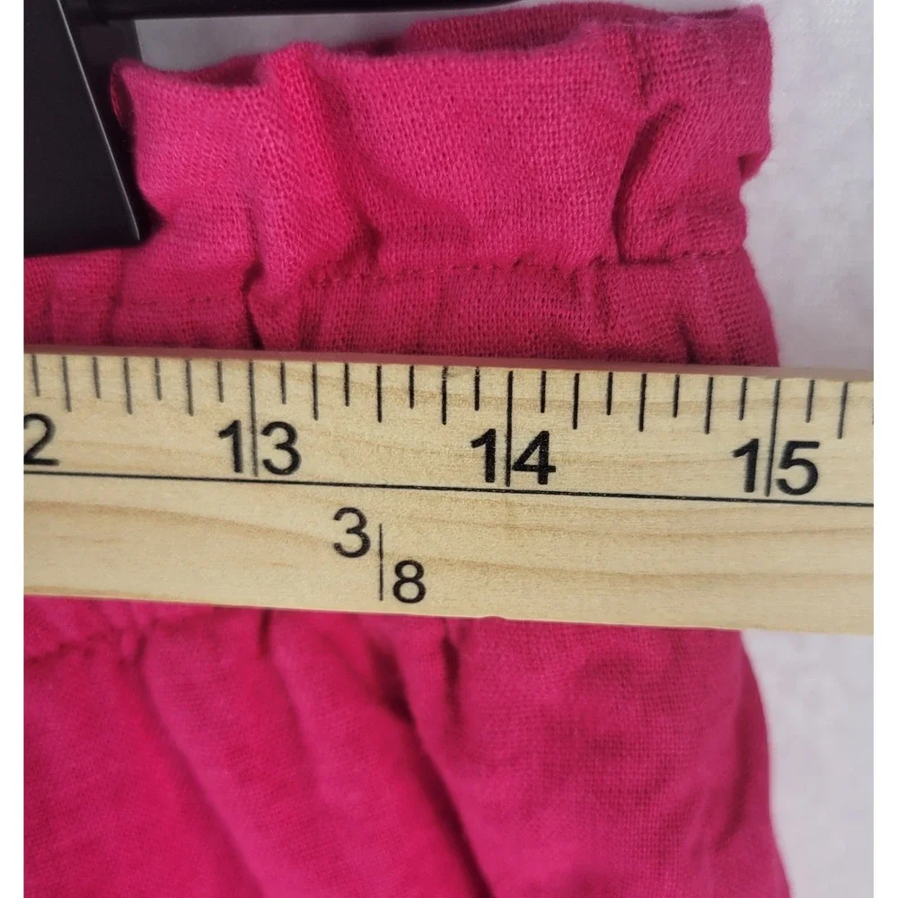 Universal Thread Linen Blend‎ Midi Skirt Women's M Pink Tiered Boho Cottagecore